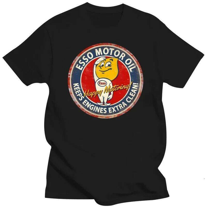 Esso Logo Retro Gas Oil T-Shirt J260515