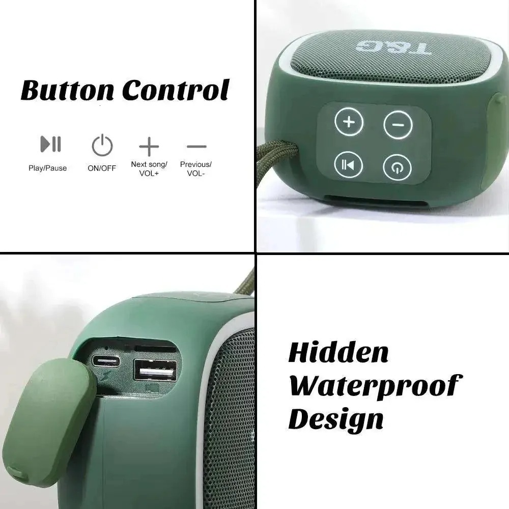 Caixa De Som Bluetooth Speaker Portable Sound Box Wireless Radio FM Music Mini Small Bocina Coluna Column PC Blootooth Acoustics