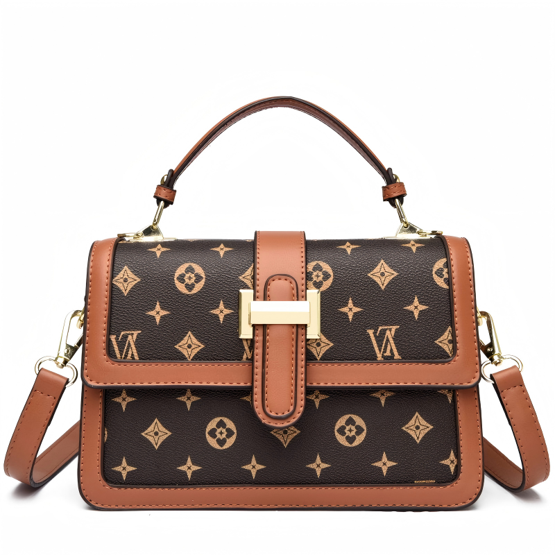 OULAIMEIZI 2026 hot light luxury retro designer flap bag classic printed cross body bag fashionable and versatile shoulder bag for women