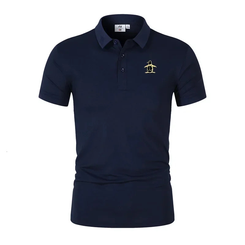 Mens Golf T-shirt Summer Short sleeved Polo Neck T-shirt Golf Polo Shirt Mens Fashion Casual Tops 260514 - view 3