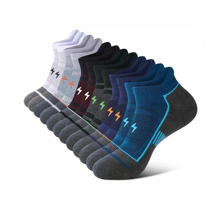 6 Pairs Men Ankle Socks Breathable Soft Quick Dry Outdoor Fitness Basketball Short Fashion Women Sports Athletic 260514