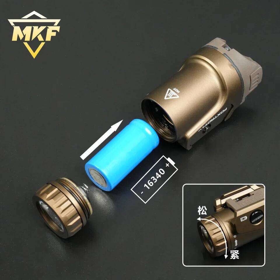 Foxtrot X1 800Lumen Metal Flashlight Tactical Hanging High Power Mini LED Scout Light For G17 18 19 Fit 21mm Rail J260515