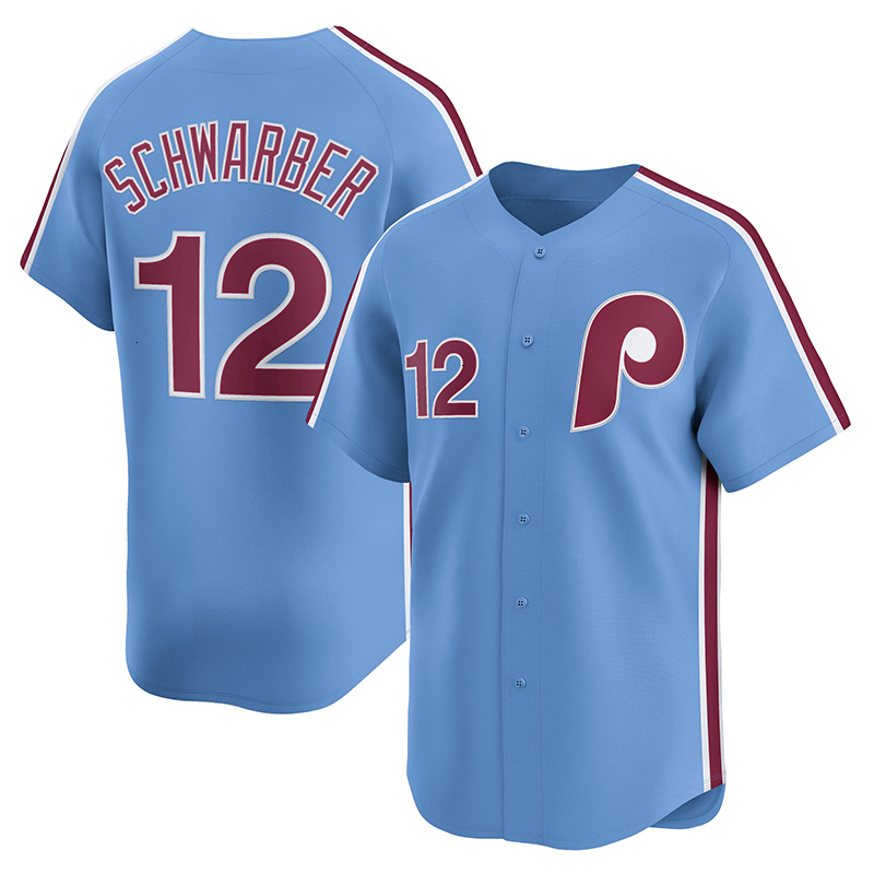 Philadephia Phillies Jersey Kyle Schwarber Trea Turner Zack Wheeler Cristopher Sanchez Bryce Harper Jhoan Duran Aaron Nola Jesus Luzardo Schmidt Baseb