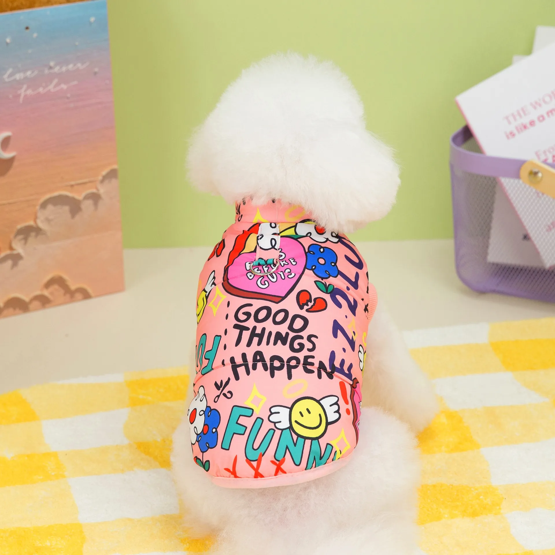 Stylish Animal Wardrobe Addition: Breathable Furry Friend Jacket Suitable For All Seasons HF31