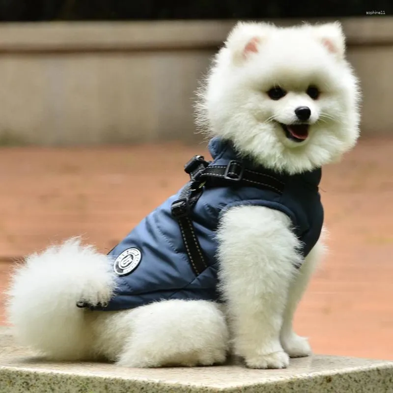 Versatile Cold Weather Protection Garment - Premium Fleece Lined Puppy Sweater w/Harness HF23
