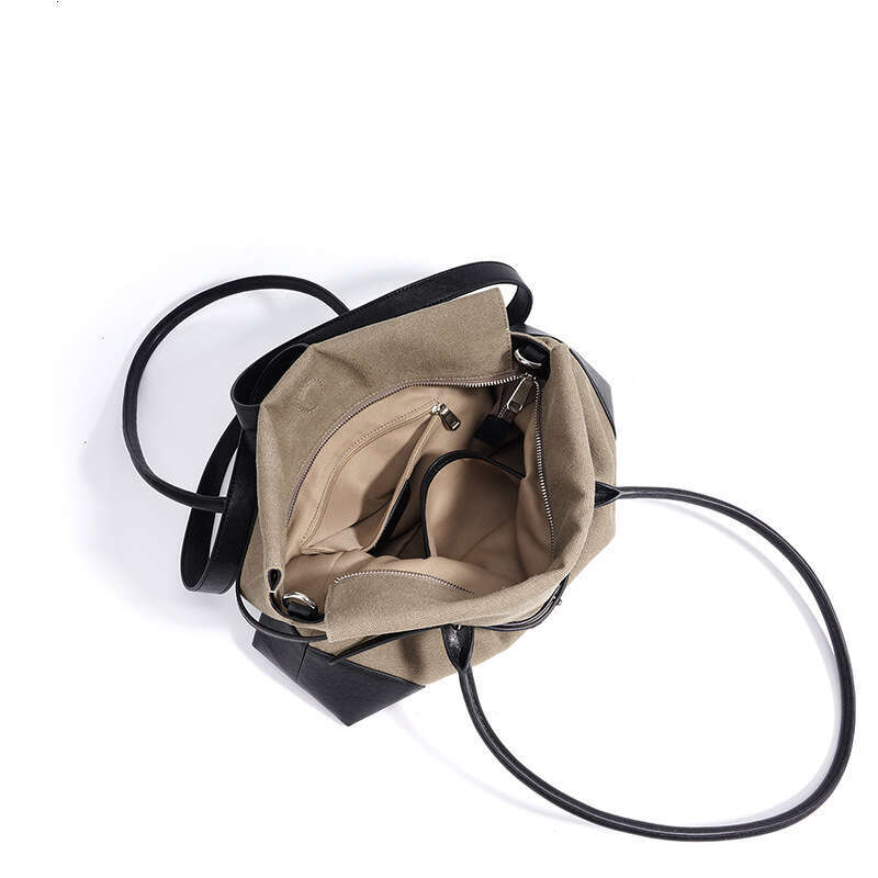 New Lazy Style Canvas Tote Bag Women Large Capacity Niche Original Design Casual Underarm Single Shoulder Daily Commute Handbag SENYY