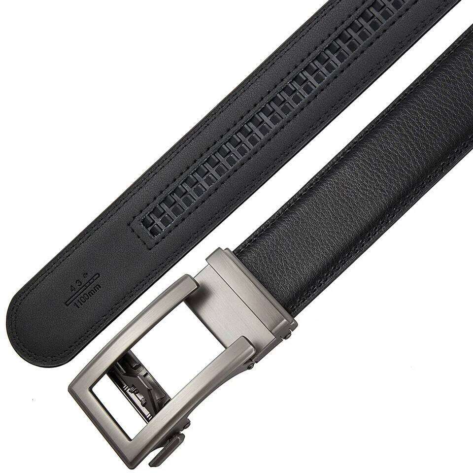 Business for Genuine Leather Automatic Men Belt Luxury Waist Strap Designer Belts Male High Quality Fashion Formal 26L0515