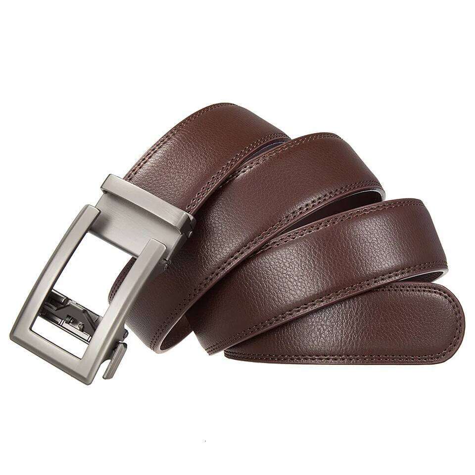 Business for Genuine Leather Automatic Men Belt Luxury Waist Strap Designer Belts Male High Quality Fashion Formal 26L0515