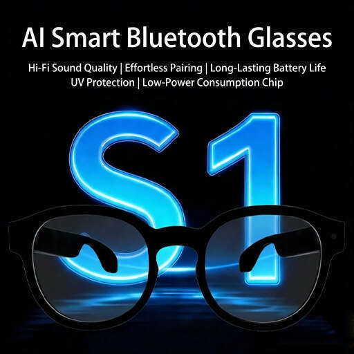 AIMB S AI Smart Glasses Multilingual Simultaneous Translation Voice Assistant Image Recognition Clear Audio HD Video Recording Daily Wear Eyeglasses C