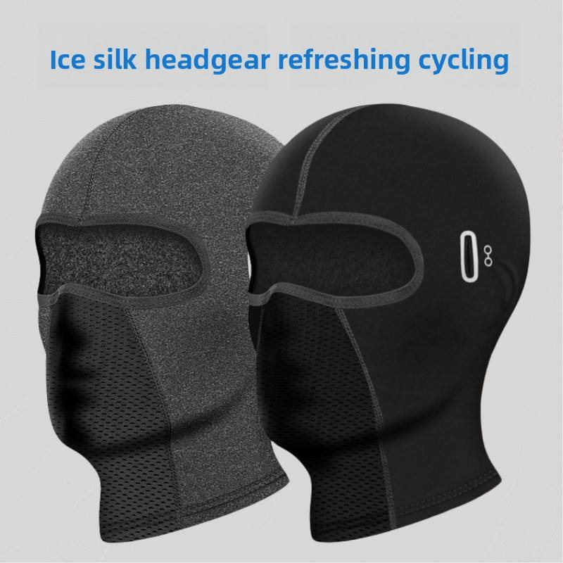 High-quality ice silk nylon motorcycle 2026 riding motorcycle hood Sun-proof, sweat-proof, wind-proof and dry ice cool breathable riding mask customiz