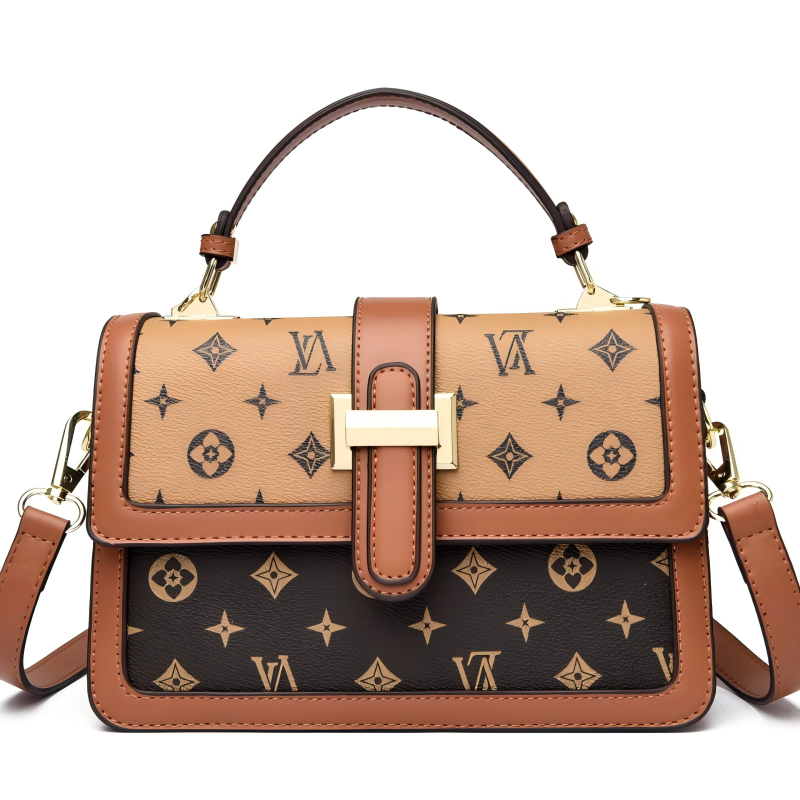 OULAIMEIZI 2026 hot light luxury retro designer flap bag classic printed cross body bag fashionable and versatile shoulder bag for women