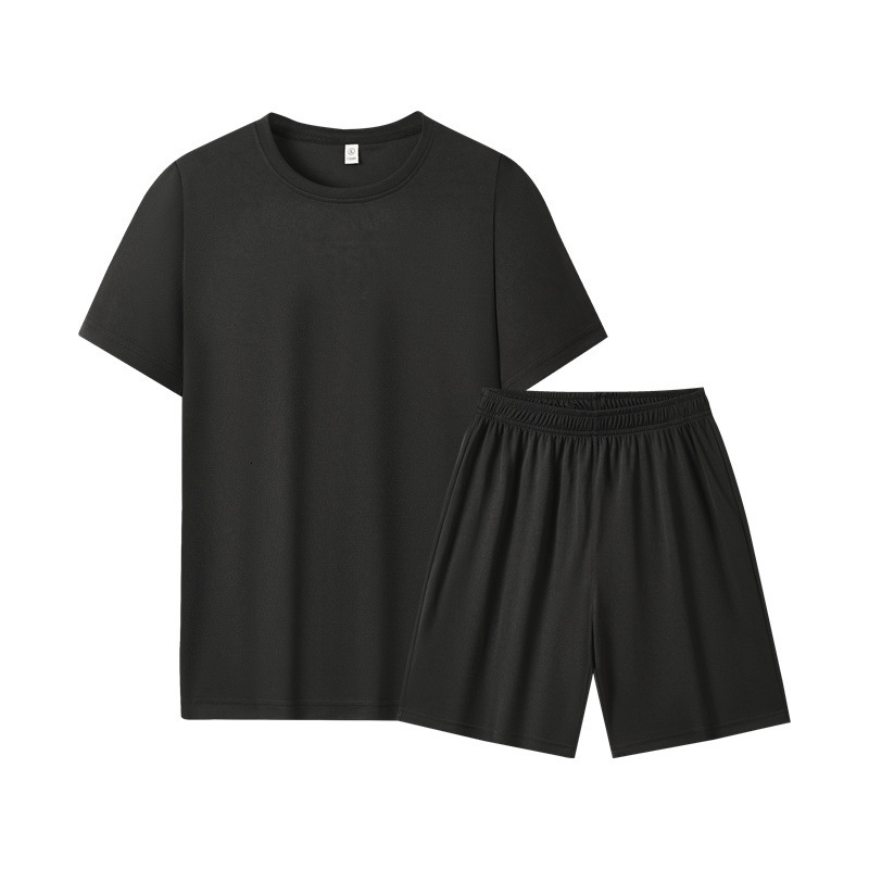 Jail Summer New Men's Designer T-shirt Breathable Hoodie Sports Suit Plus Polo Size Fashion Casual Round Neck Short Sleeve Set