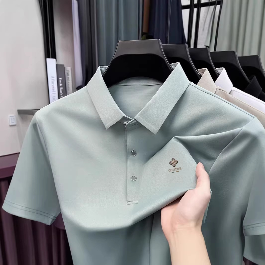 Stream Designer T-shirt Hoodie Casual Short-sleeve POLO Shirt For Men New Summer Style Polo Light Luxury Versatile Solid Color T-shirt Half-sleeve Top