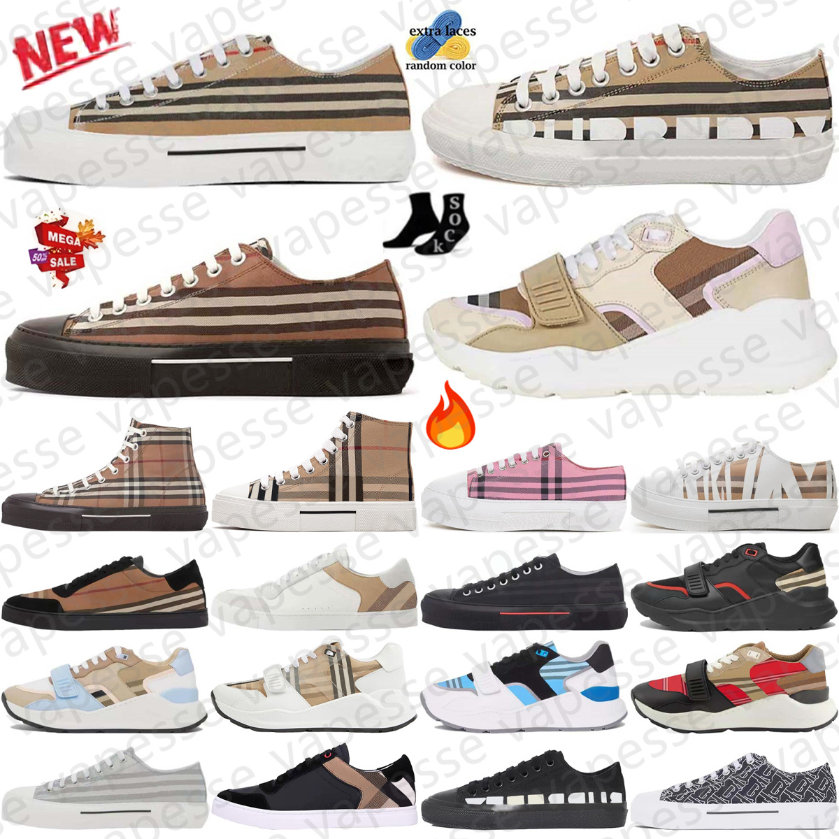 Scarpe Casual Firmate Sneaker Da Allenamento Con Motivo Check Sneaker Basse Bei…