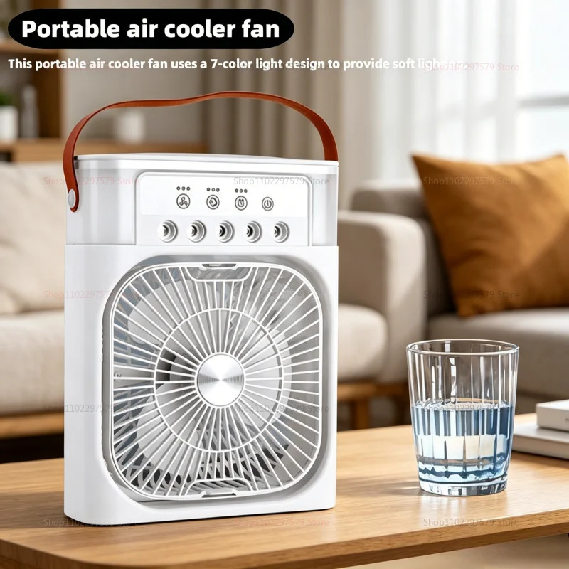 Portable 3in1 Air Humidifier Cooling USB fan Water mist Small refrigeration conditioner Mini Cooled Silent Cooler y260514banjia - view 7