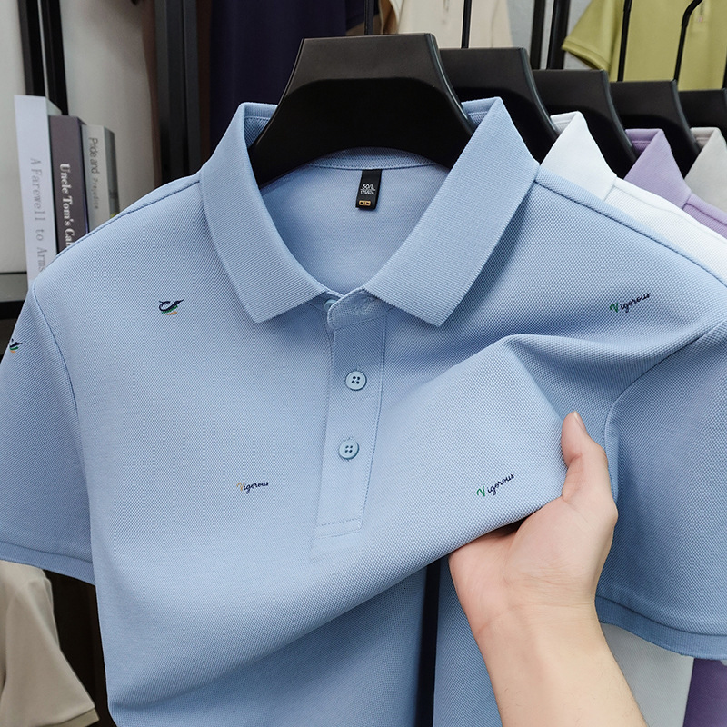 Polo Men's Pure Cotton Short-sleeve Polo Shirt With Hoodie Collar 2026 Summer Designer T-shirt Loose Fit Simple Breathable Casual Suitable For Dads