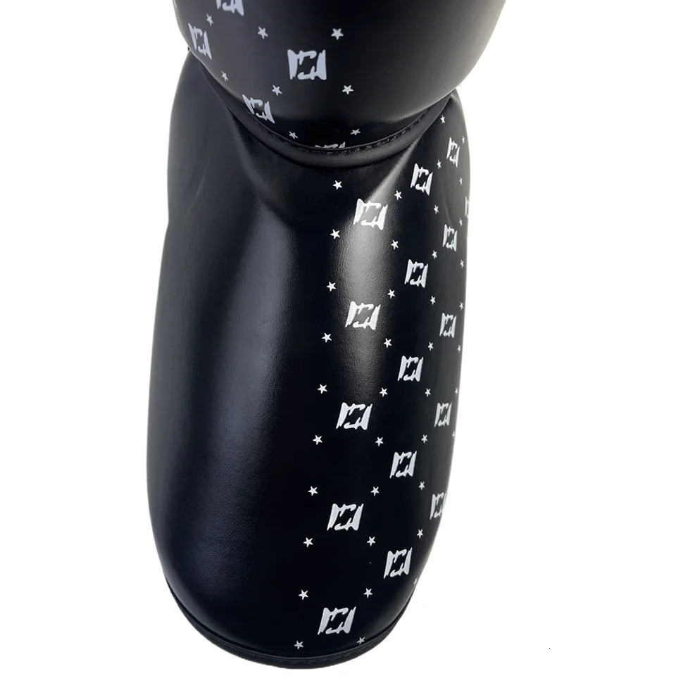 high quality black professional kids boxing training shin guard adults kickboxing Sanda Leggings Ankle protection for M 260514