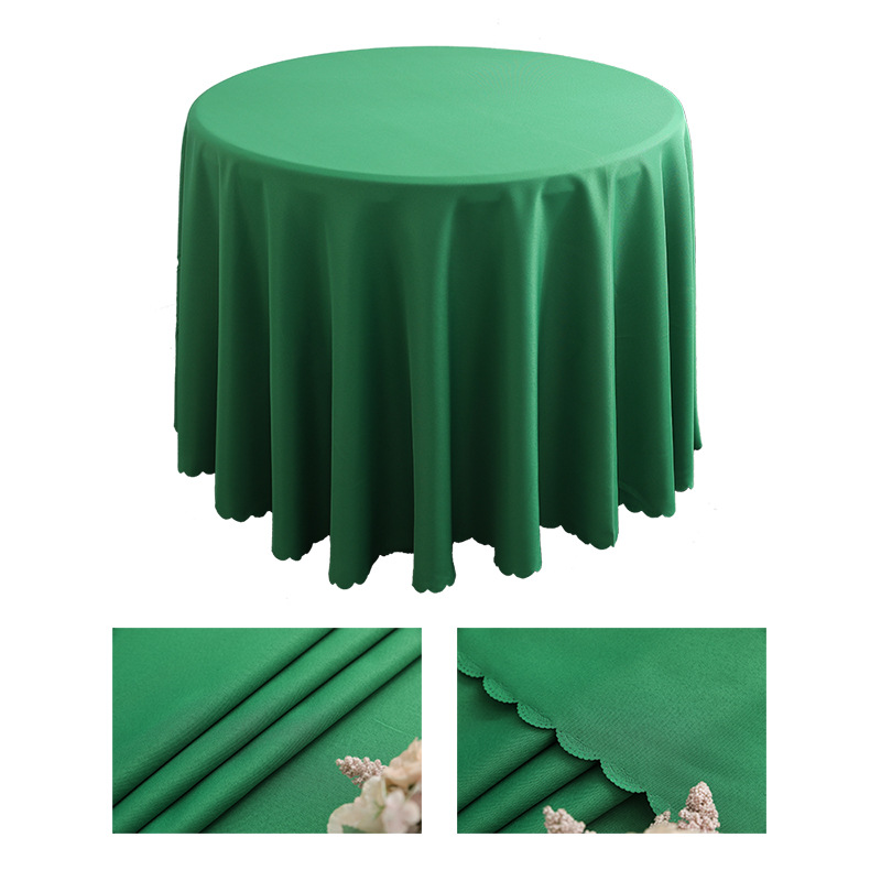 YL-38645 Custom Solid Color Tablecloth, Suitable for Hotel Conferences, Weddings, Banquets, and Home Use, Round Tablecloth, Polyester Tablecloth