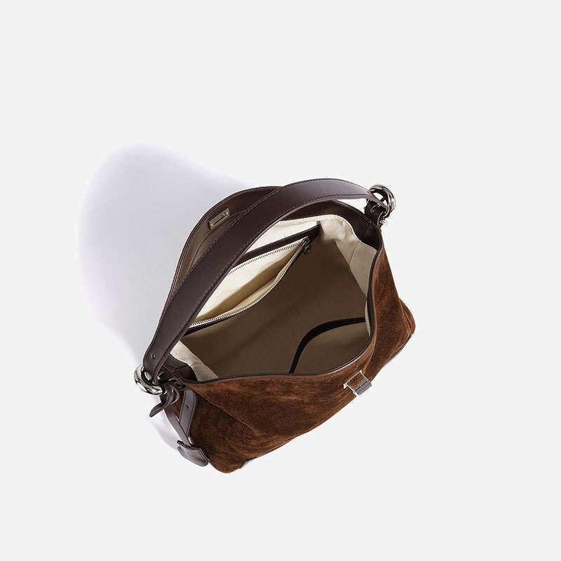 Fashion Simple Matte Suede Tote Bag Large Capacity High End Texture Women Single Shoulder Versatile Daily Commute Casual Handbag SENYY