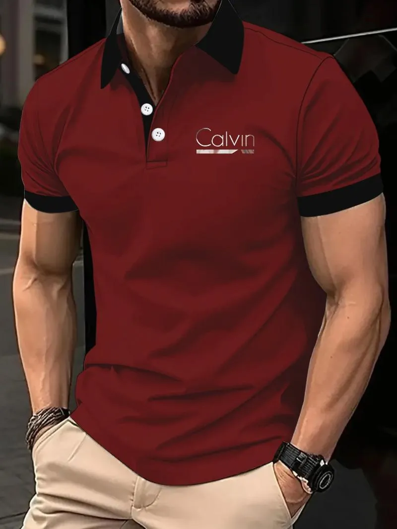 Men Polo Shirts T shirt Short Sleeved Shirt Summer Clothing Unique And Elegant Printed Design Top Tee