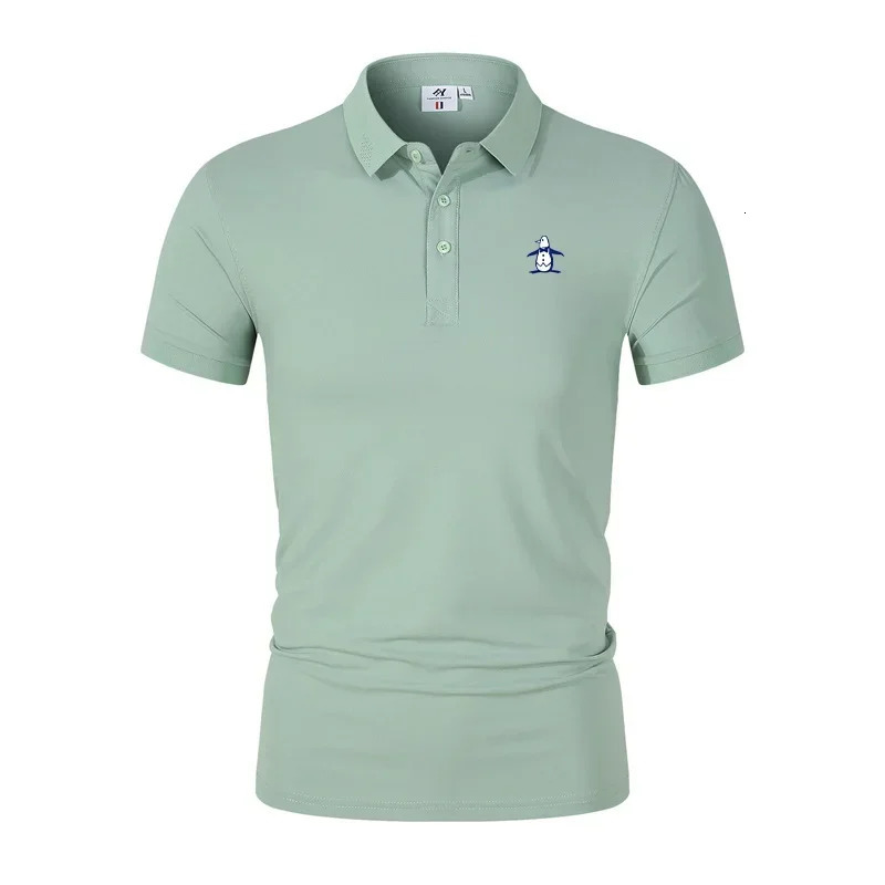 Mens Golf T-shirt Summer Short sleeved Polo Neck T-shirt Golf Polo Shirt Mens Fashion Casual Tops 260514 - view 4