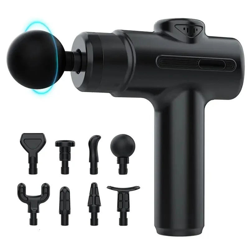 Electric Deep Tissue Massage Gun with 8 Interchangeable Heads for Arms Back Legs Full Body Portable Device for Sport 260515