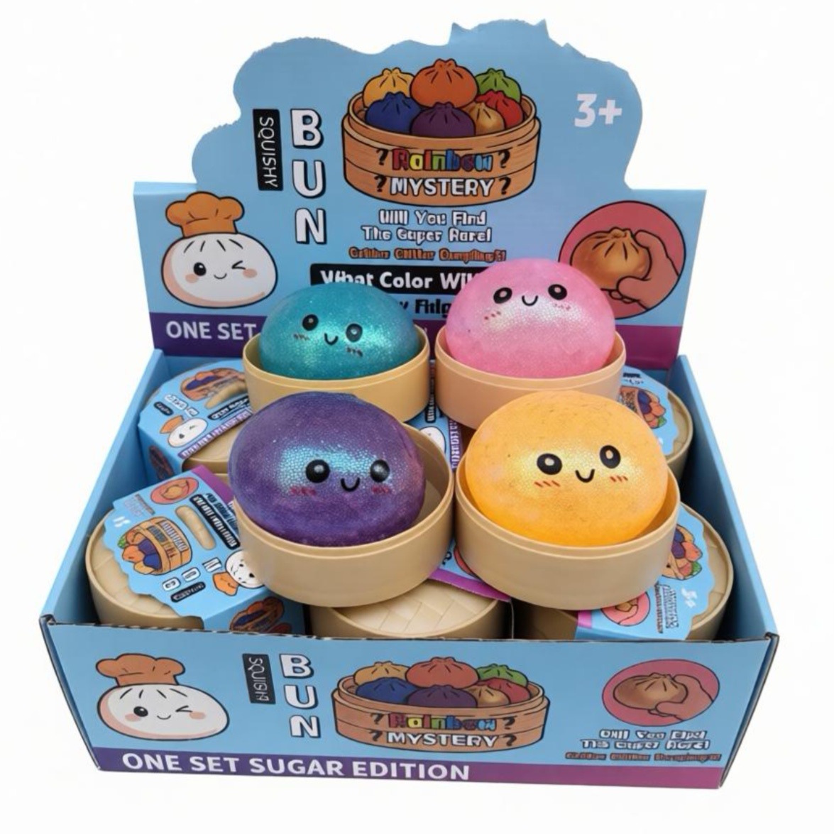 Colorful Stress Fidget Simulation Dumpling Squishy Pressure Ball Slow Rebound Soft Pinch Toys