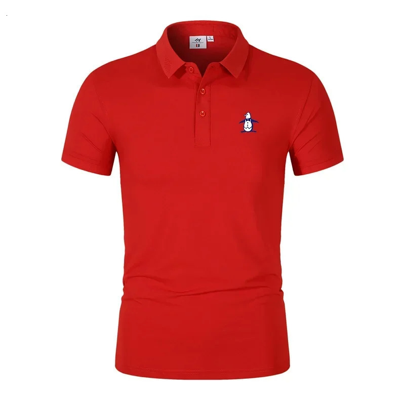 Mens Golf T-shirt Summer Short sleeved Polo Neck T-shirt Golf Polo Shirt Mens Fashion Casual Tops 260514 - view 7