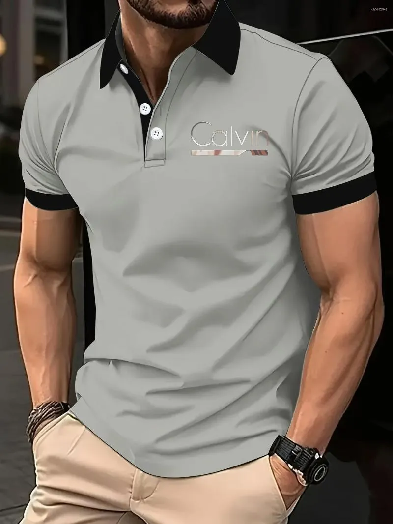 Men Polo Shirts T shirt Short Sleeved Shirt Summer Clothing Unique And Elegant Printed Design Top Tee