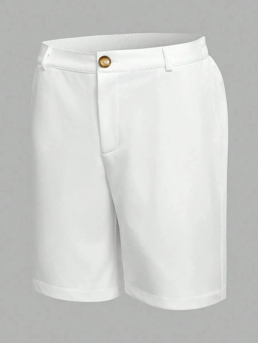 Mens Summer Stretch Chino Casual Shorts Dual Color Breathable Beach Vacation Shorts with Pockets Smart Casual Tailored Dress 260515