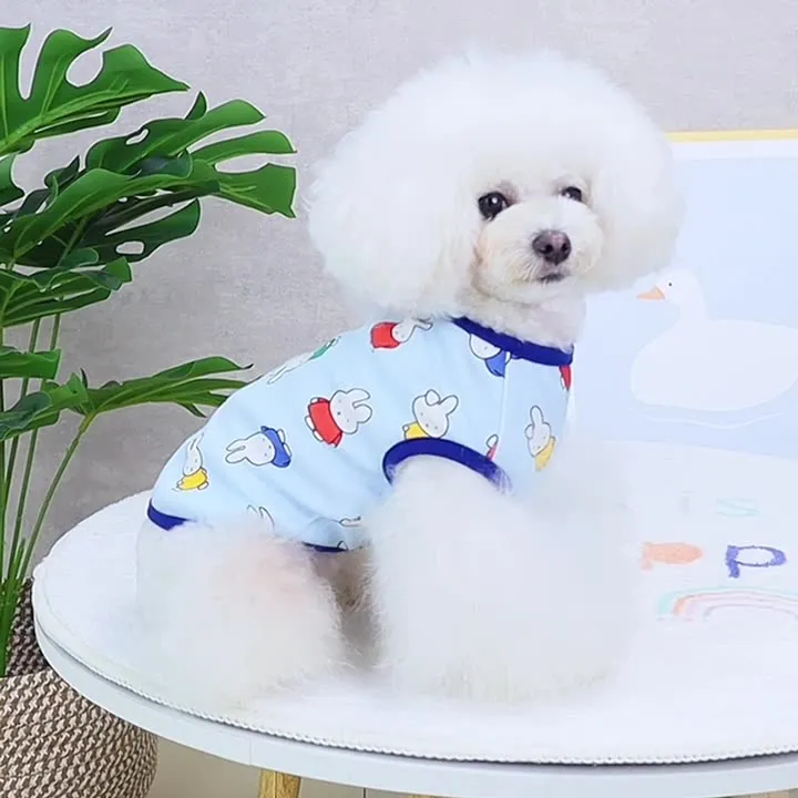 Eco-friendly Animal Apparel: Lightweight Cotton Dogwear Tailored for Hot Weather Protection HF37