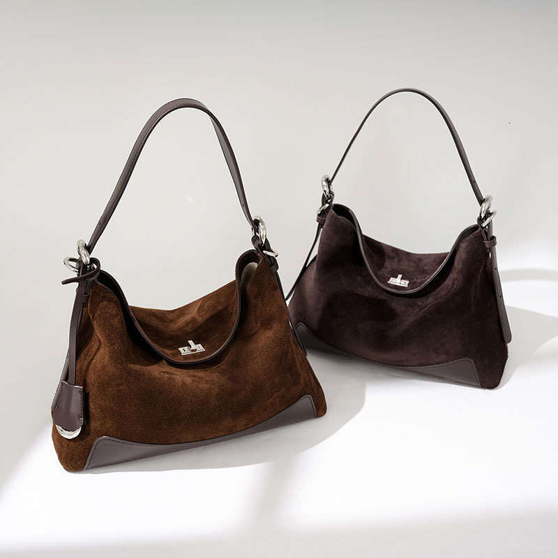 Fashion Simple Matte Suede Tote Bag Large Capacity High End Texture Women Single Shoulder Versatile Daily Commute Casual Handbag SENYY
