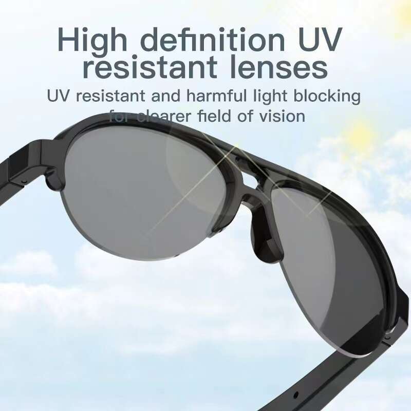 Premium F AI Bluetooth Smart Glasses Color Changing Lens UV Sun Protection Outdoor Eyewear CKS