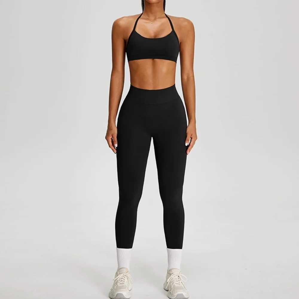 Seamless Sports Suits Womens 2 Pieces Tracksuits Sports Bra Leggings Yoga Set Breathable Quick Drying Running Workout Tights Fi C260514