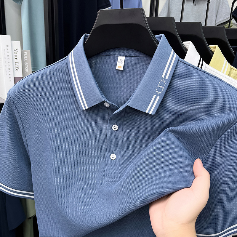 Directly From The Polo Manufacturer Men's Cotton Short-sleeve Polo Shirt Hoodie For Summer Simple And Casual Designer T-shirt Loose Fit Versatile T-shirt For Young