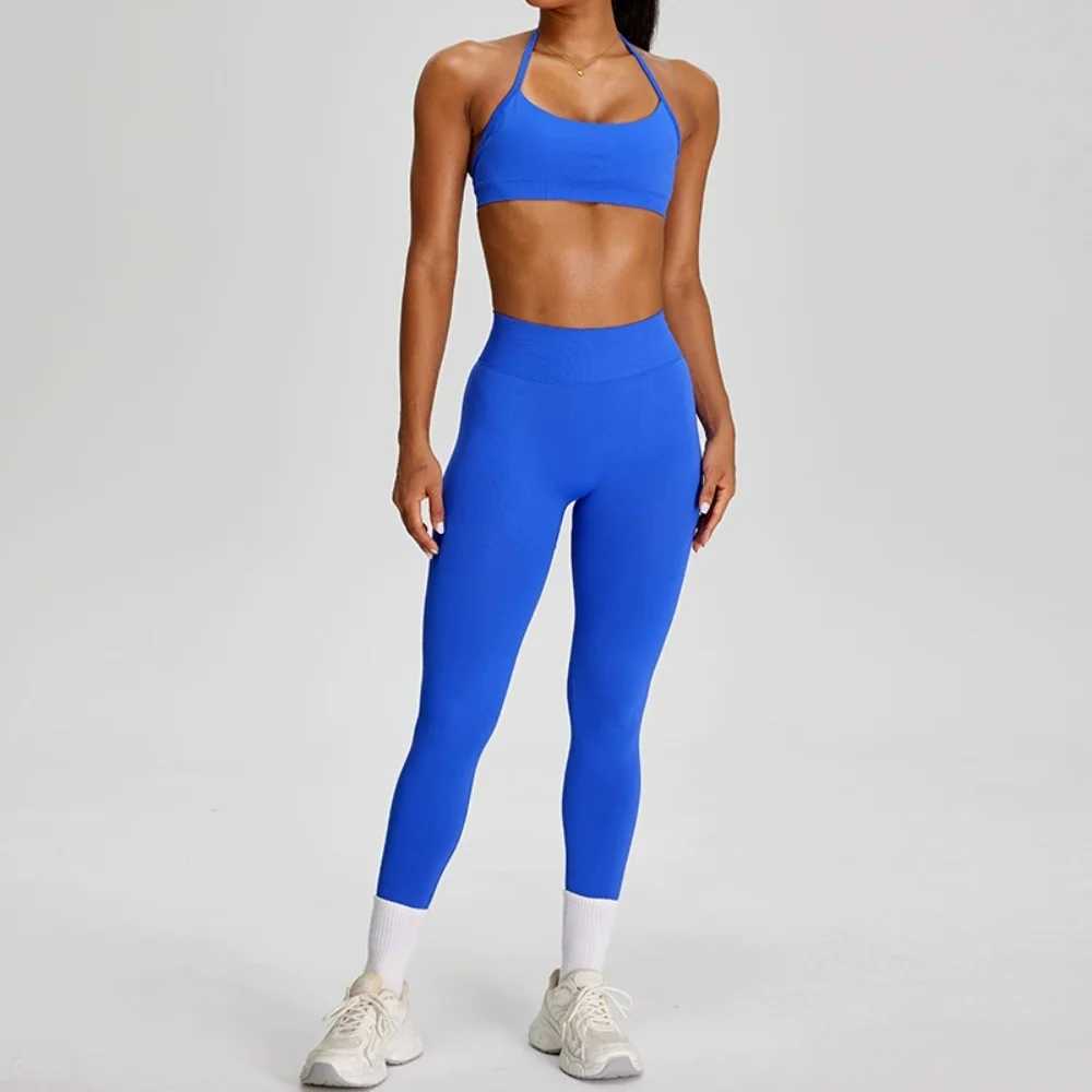 Seamless Sports Suits Womens 2 Pieces Tracksuits Sports Bra Leggings Yoga Set Breathable Quick Drying Running Workout Tights Fi C260514
