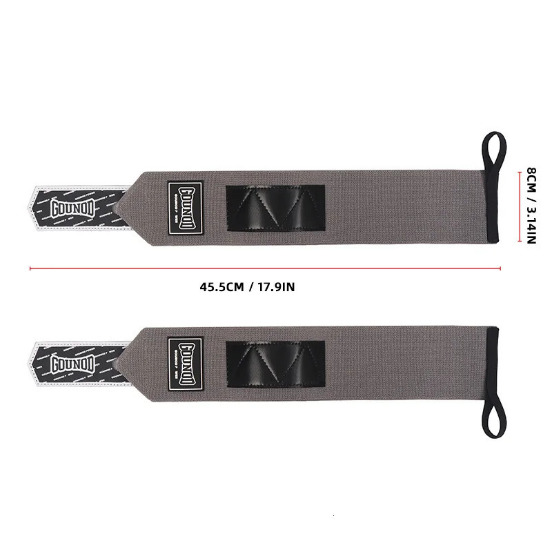 1 Pair2 Pair GOUNOD WristBand Wrist Support Brace Strap Strength Weightlifting Wrap Bandage Fitness Gym Training 260506banjia - view 4