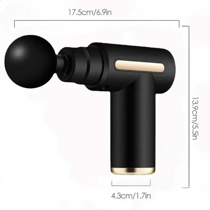 Percussion Mini Massage Gun Portable Handheld Massager for Back Neck Shoulder Leg Muscle Pain Relief Daily Relaxation 260515
