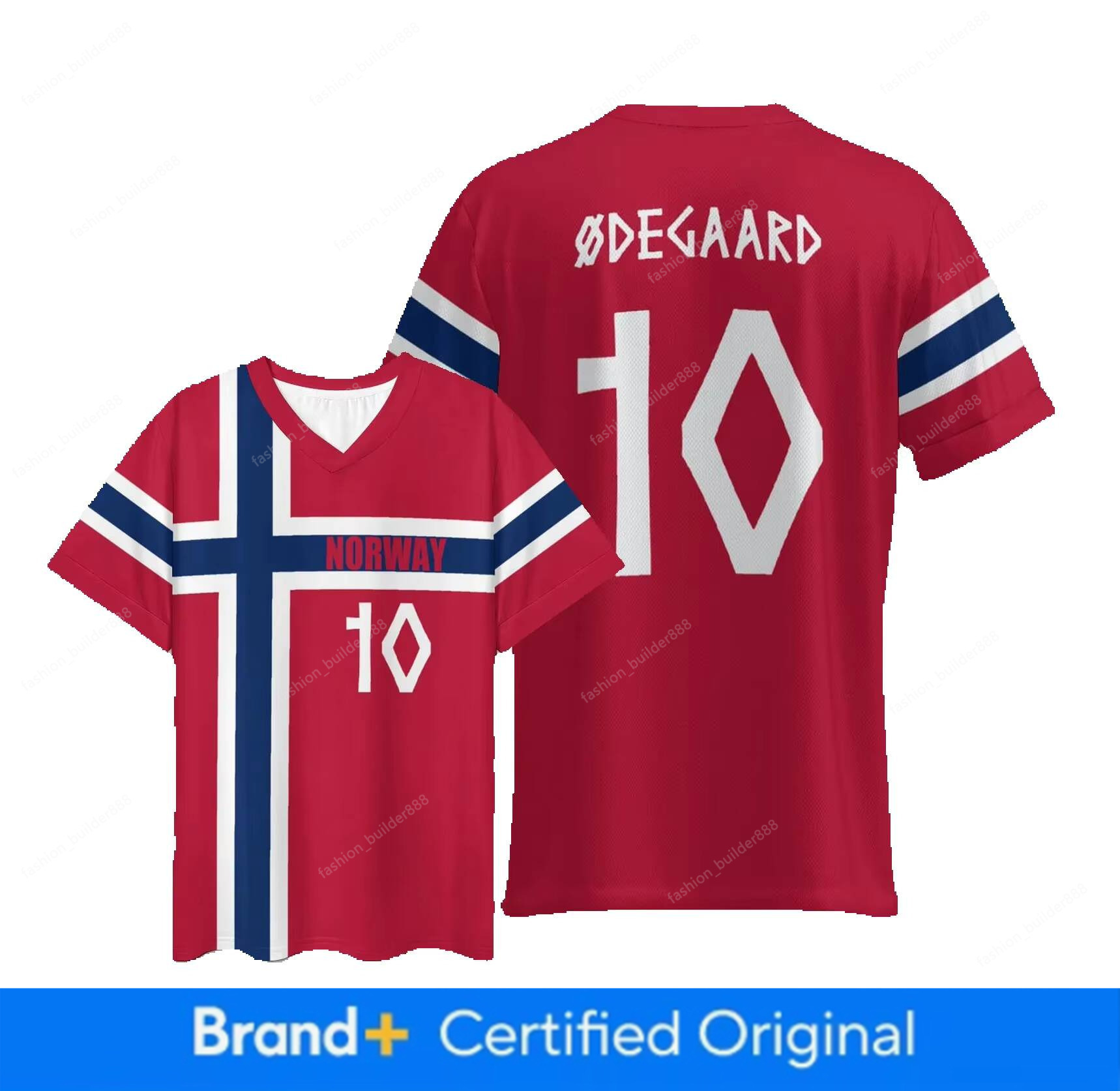 Norway Jersey Erling Haaland NO 9 Martin Odegaard 10 World Cup 2026 Norwegian National Team Sports T shirt Jerseys Flag Football Stars Man Woman Tshir