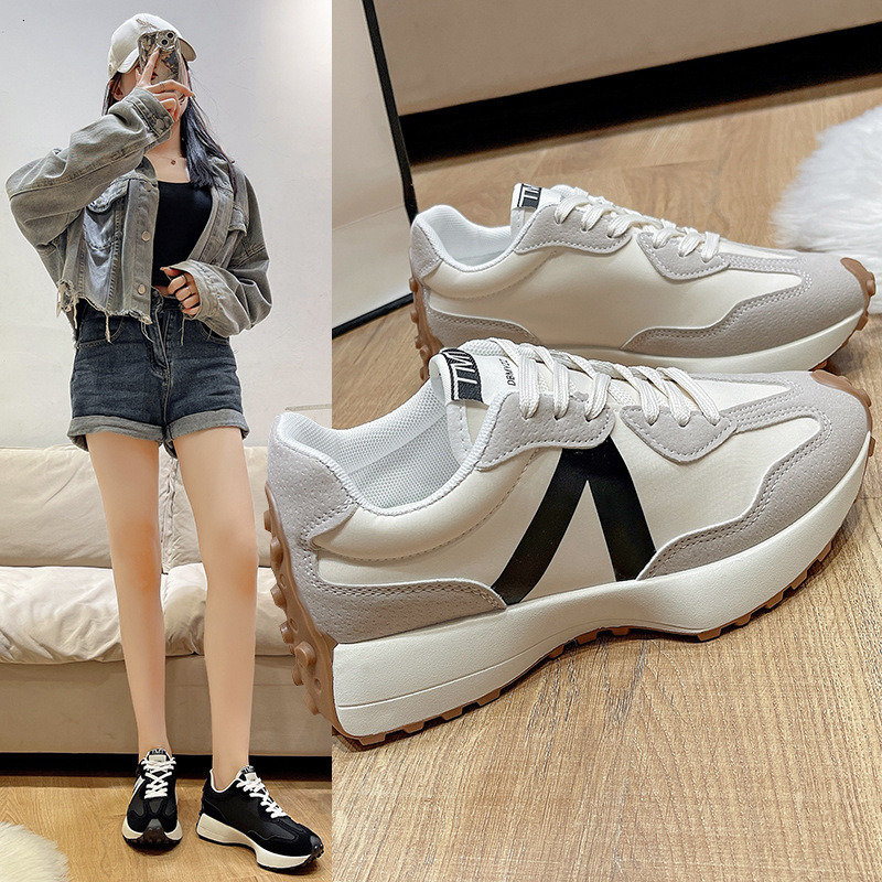 Womens Retro Color Block Sneakers Multiple Styles Lightweight Casual Running Shoes Non Slip Platform Dad Shoes For Daily Commuting And Casual Wear