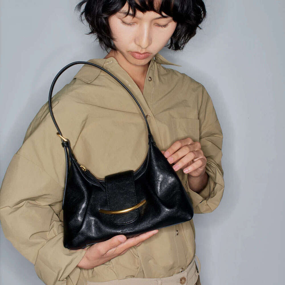 Women Spring New Genuine Cowhide Leather Tote Bag High End Fashion Underarm Shoulder Purse Versatile Casual Daily Crossbody Handbag SENYY