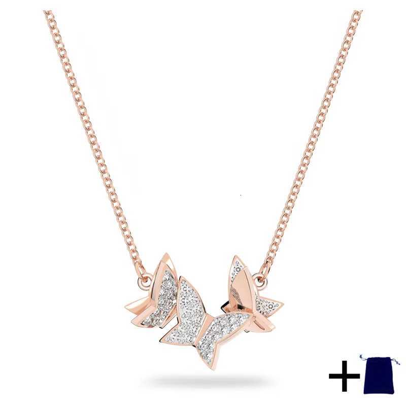 2025 New Butterfly Zircon Necklace Earrings Bracelet Jewelry Set Texture Premium Party Banquet Attendance Gift Giving X260516 - view 5