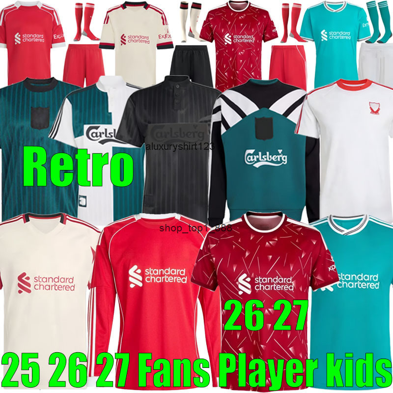 25 26 27 Liveropool LFC ISAK WIRTZ EKITIKE MSALAH VIRGIL soccer jerseys RIO MAC ALLISTER GAKPO SZOBOSZLAI Long Sleeve Football Jersey Player tracksuit