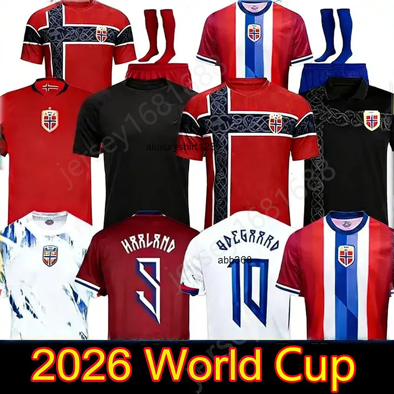 norway jersey 2026 World Cup HAALAND Soccer Jerseys DONNUM RYERSON WOLFE AJER 26 27 Noruega SORLOTH NUSA AASGAARD HORN MYHRE BOBB home Football Shirt 