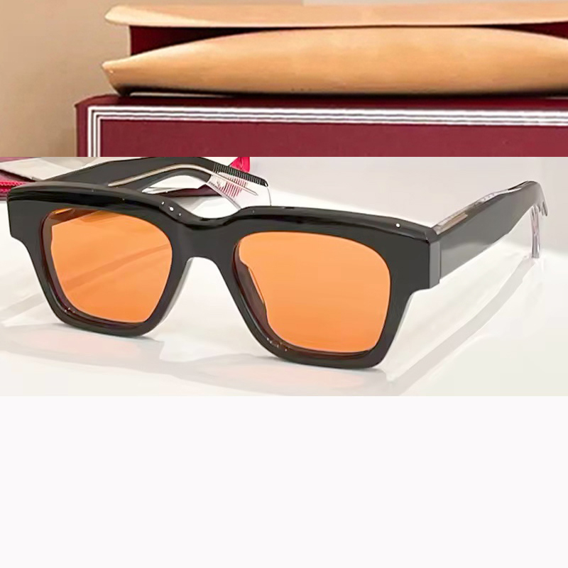 Fellini Acetate Sunglasses Designer Handmade TOP Quality High Cat Eye Glasses Thick Retro Vintage Steampunk Men Women Summer Beach Optical Luxury Bran
