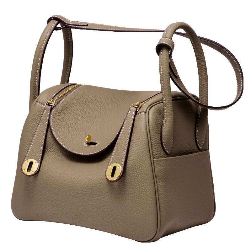 Women Togo Top Grain Cowhide Lindy Pillow Bag Genuine Leather Underarm Shoulder Bag Stylish Versatile Crossbody Handbag For Daily Commuting SENYY