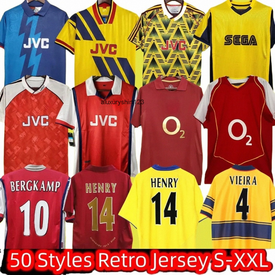 retro Soccer Jersey vintage classic Football Shirt kit HENRY BERGKAMP 88 90 91 92 93 94 95 96 97 98 05 06 07 PERSIE VIEIRA PIRES ADAMS Uniforms WRIGHT