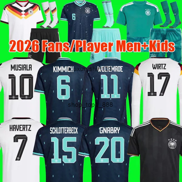 2026 World Cup 2025 football jersey Germanys woman Soccer Jerseys Player Version HUMMELS KROOS GNABRY MUSIALA MULLER HAVERTZ Whiteout Beckenbauer