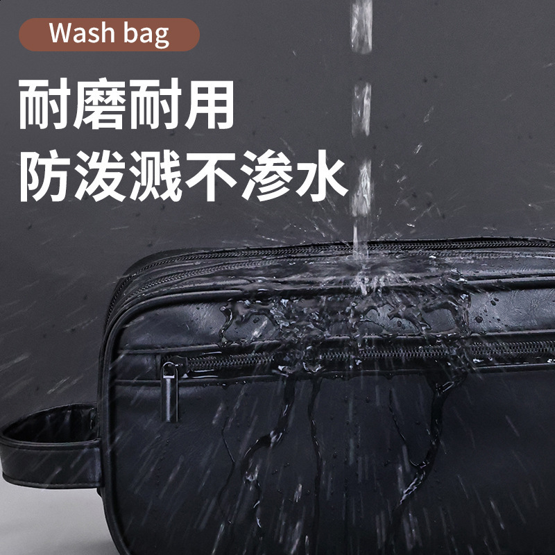 Zunshang Double-Layer Large Mens Toiletry Bag Large Capacity High-End Portable Waterproof Makeup Bag Cosmetic Organizer251018