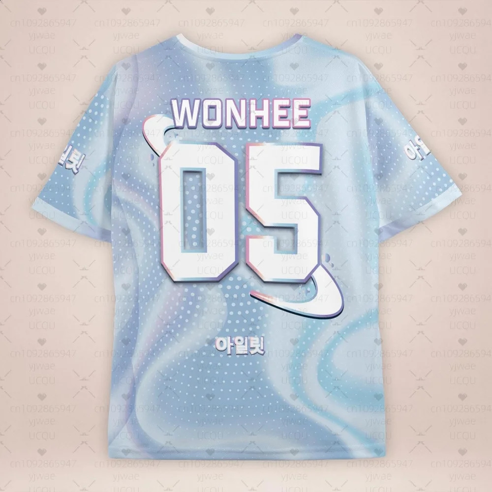 men women Fashion ONeck Short Sleeve TShirt ILLIT MINJU Fans Summer Tee Lightweight Sport Daily Oversized 260515